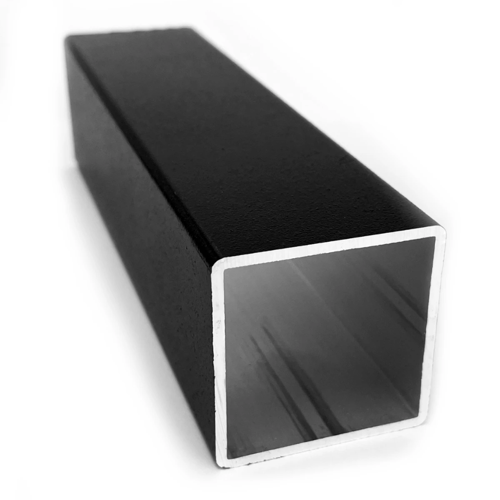 Steigerbuis aluminium vierkant zwart 40 mm (20 cm)